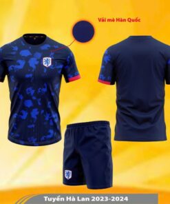 Quần áo Hà Lan màu xanh 2024 vải mè Hàn Quốc HD
