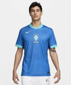 Quần áo Brazil màu xanh sân khách 2024