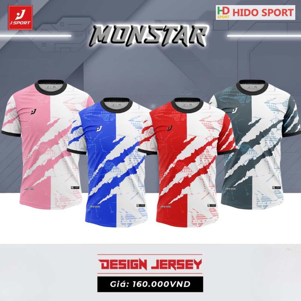 Quần áo đá banh không logo J Sport Monstar