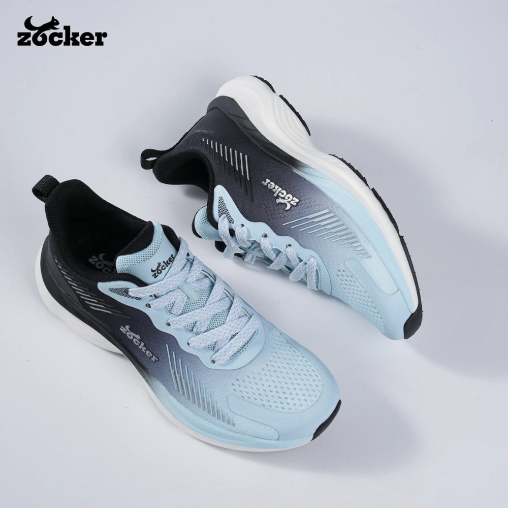 (TITLE)% Giày chạy bộ Zocker Ultra Light xanh đen 1
