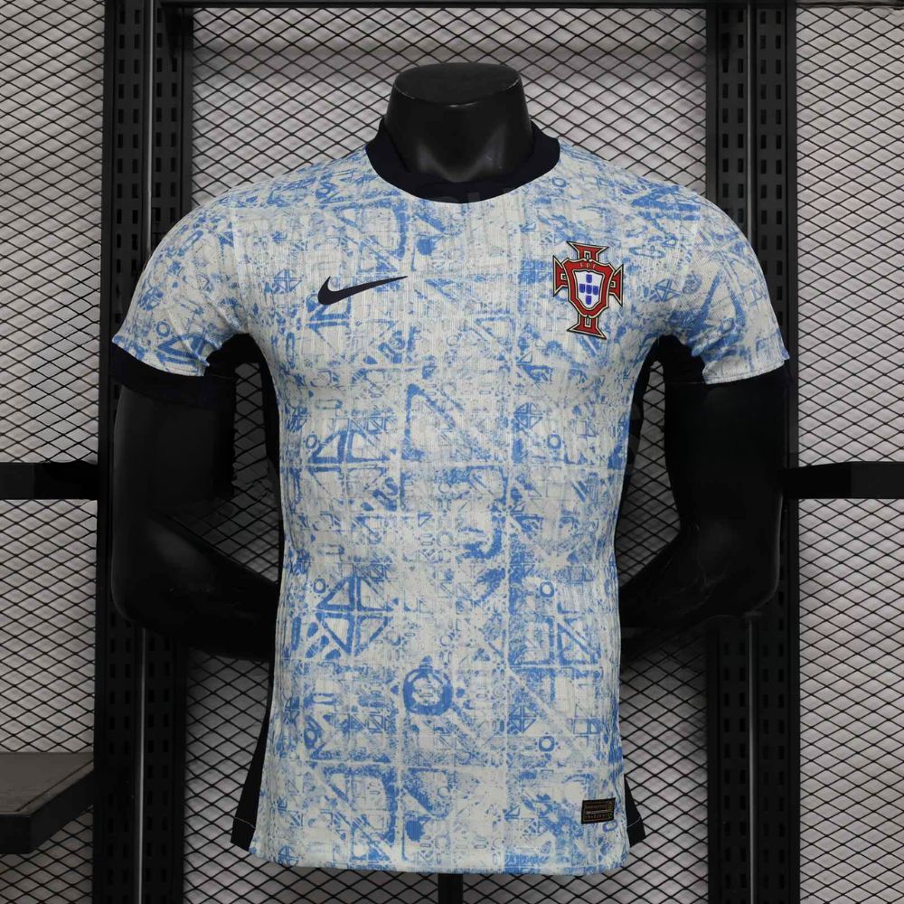 Quần áo Bồ Đào Nha màu xanh sân khách Euro 2024