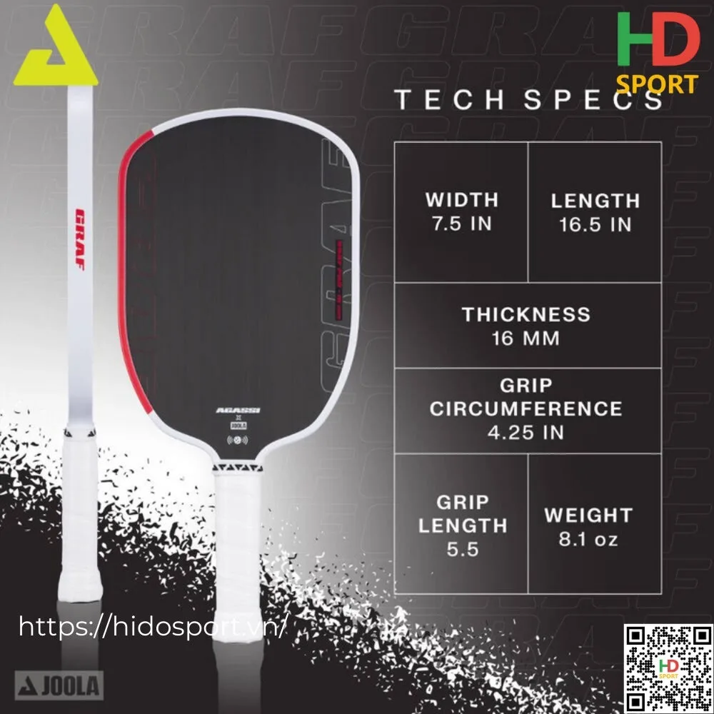 Vợt Pickleball JOOLA Graf 16mm (Hình 5)