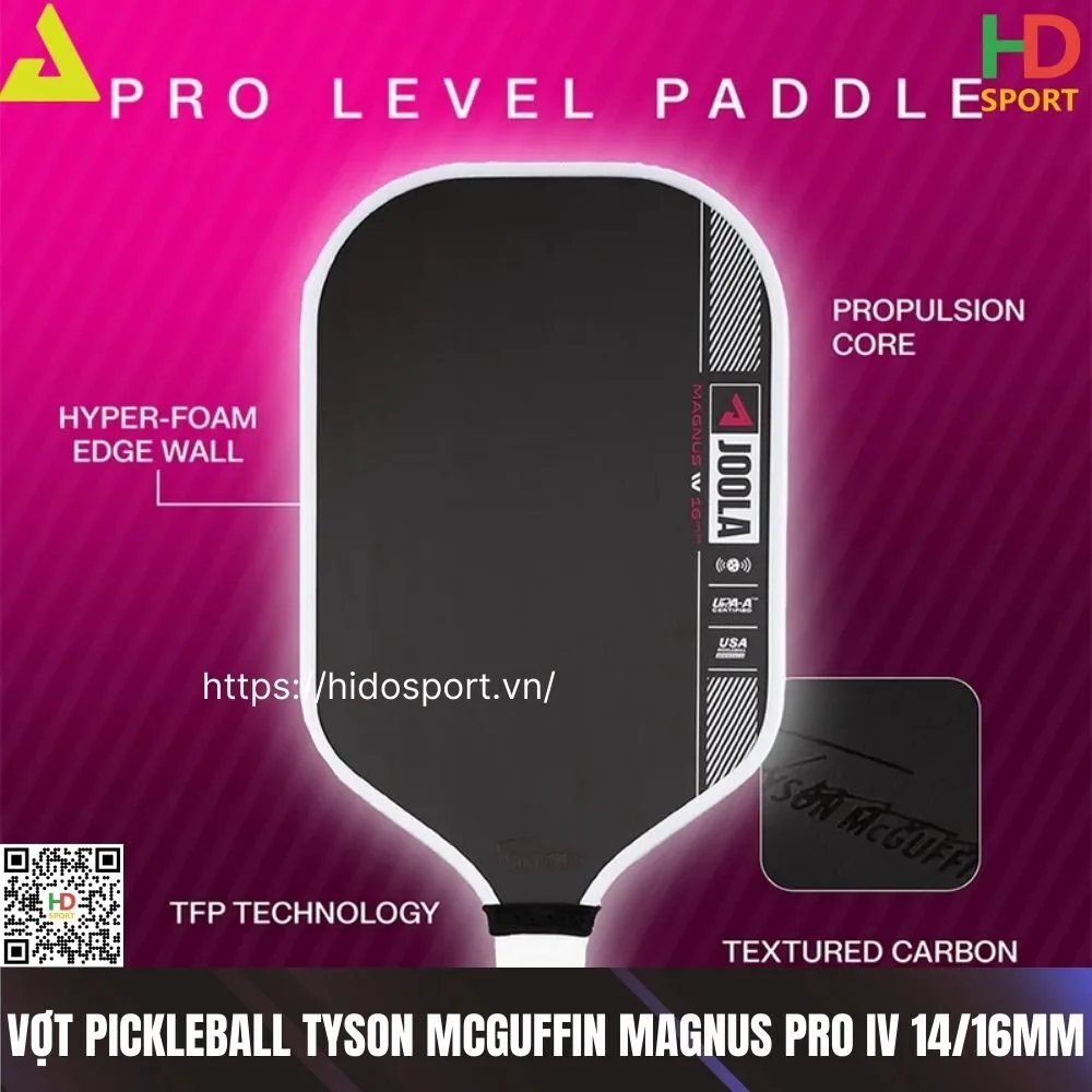 Vợt Pickleball JOOLA Tyson McGuffin Magnus Pro IV 14-16mm (223-232gr) - 100% Chính Hãng 07