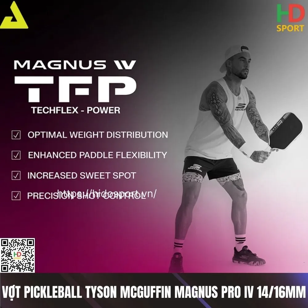 Vợt Pickleball JOOLA Tyson McGuffin Magnus Pro IV 14-16mm (223-232gr) - 100% Chính Hãng 08