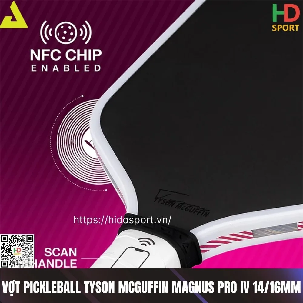 Vợt Pickleball JOOLA Tyson McGuffin Magnus Pro IV 14-16mm (223-232gr) - 100% Chính Hãng 09