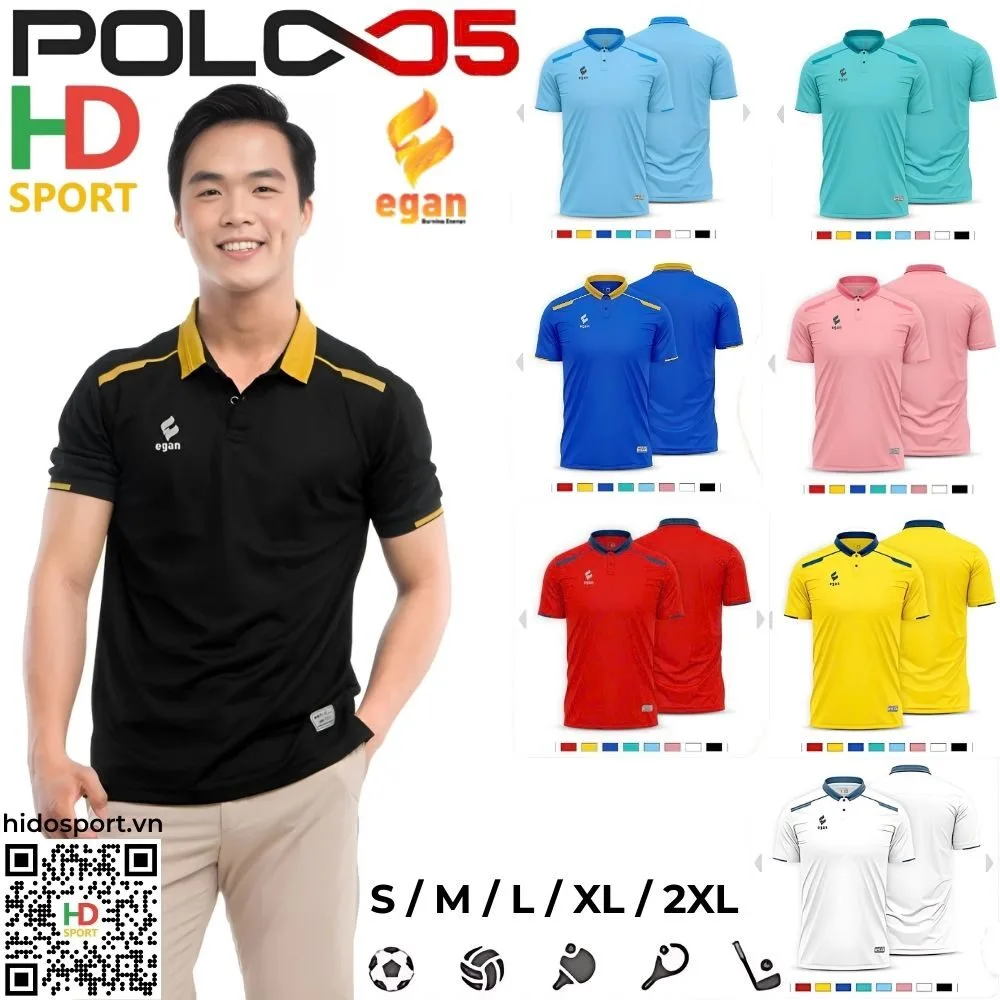 Áo Polo Thể Thao Egan 05 Có Cổ Hidosport