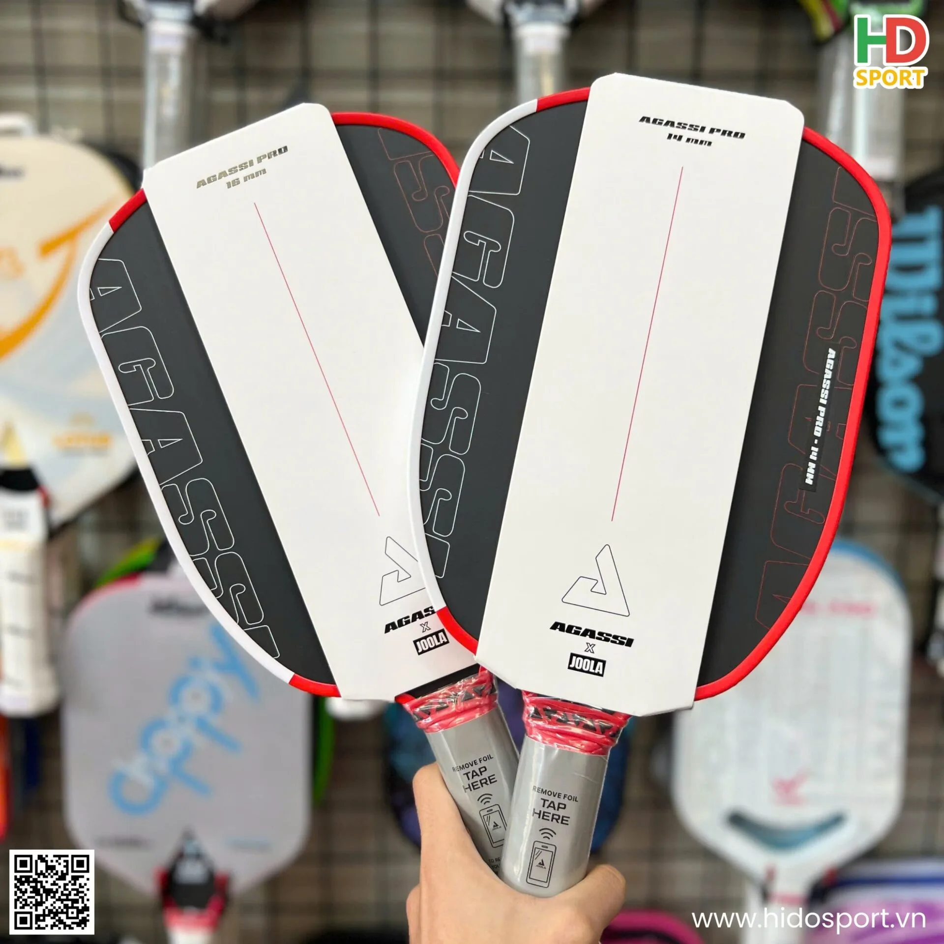 Hình Ảnh Thực Tế Vợt Pickleball JOOLA Agassi Pro 14/16mm - Joola Pro 4 Đang Có Tại HIDO SPORT 003
