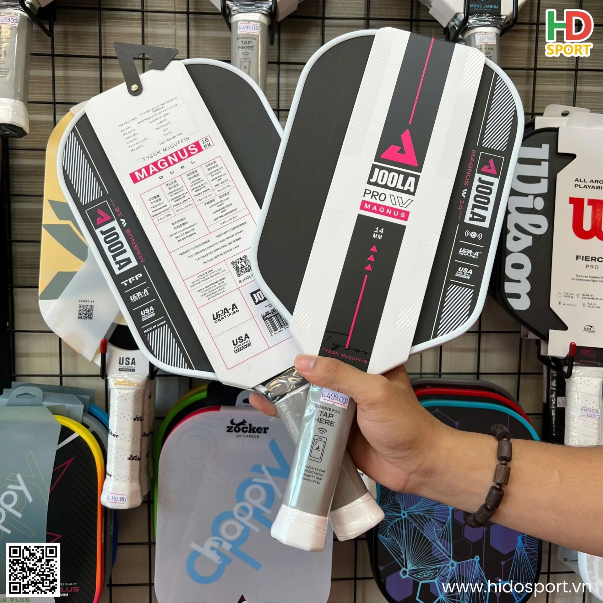 Vợt Pickleball JOOLA Tyson McGuffin Magnus Pro IV 14-16mm (223-232gr) - 100% Chính Hãng - Joola Gen 4 - Hình Thực Tế 01