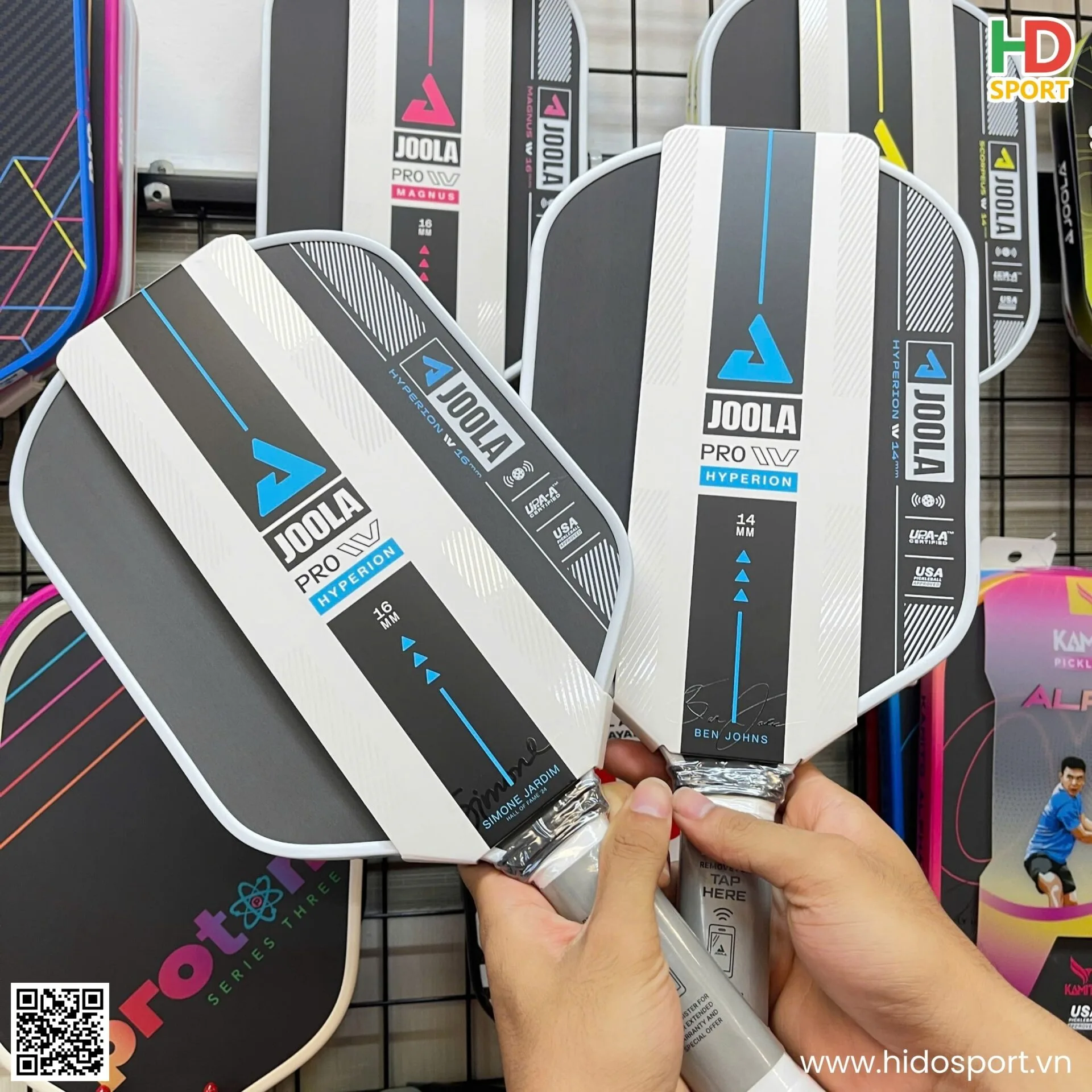 Vợt Pickleball JOOLA Simone Jardim Hyperion Pro IV 16mm (229gr) - 100% Chính Hãng - Joola Pro IV - Hình Thực Tế 1