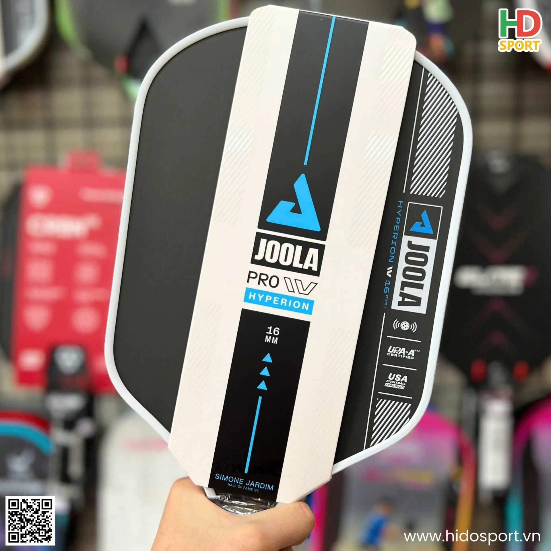 (TITLE)% Vợt Pickleball JOOLA Simone Jardim Hyperion Pro IV 16mm (229gr) - 100% Chính Hãng - Joola Pro IV - Hình Thực Tế 3