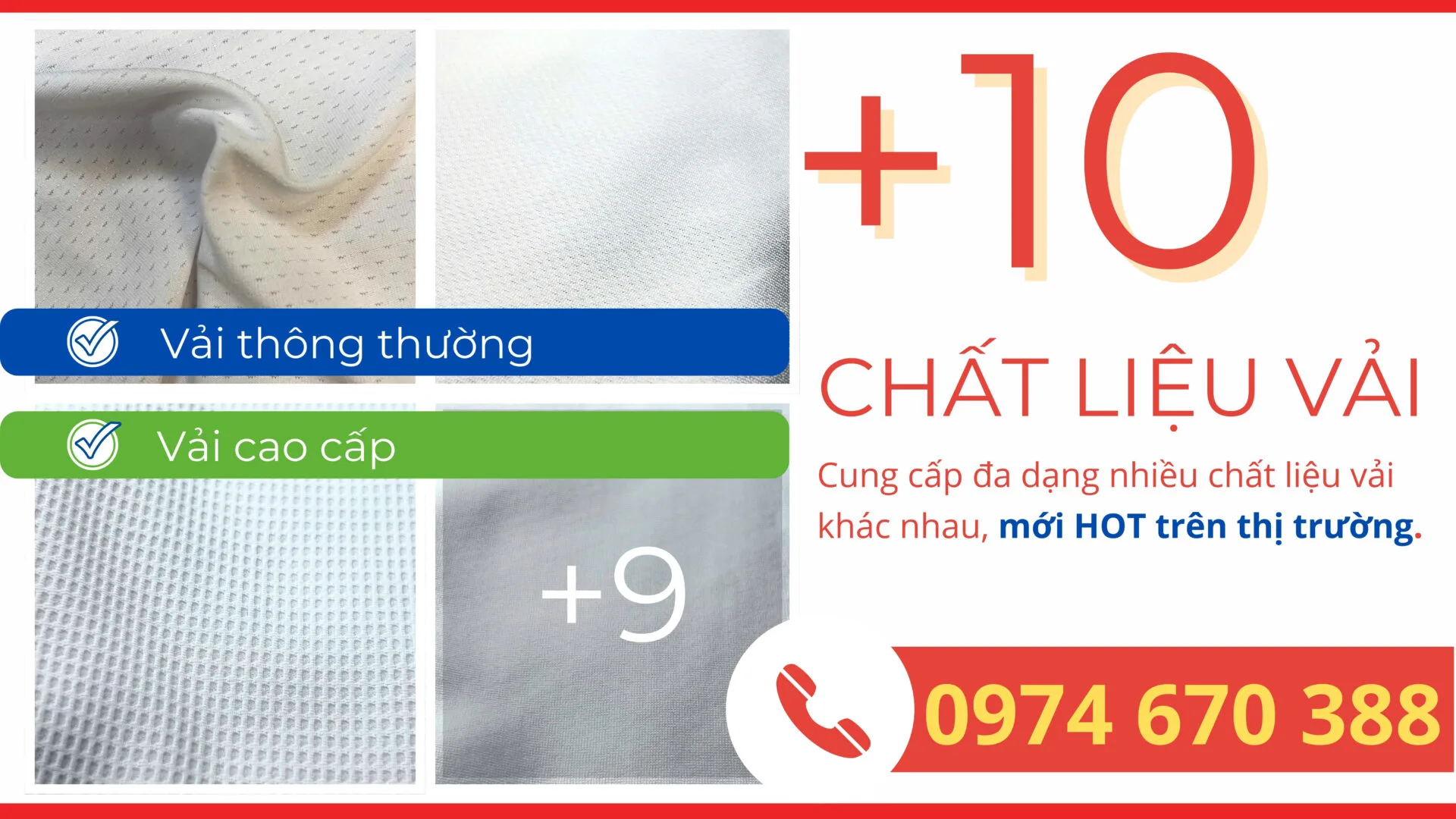 Đa dạng chất liệu vải tại HIDO SPORT