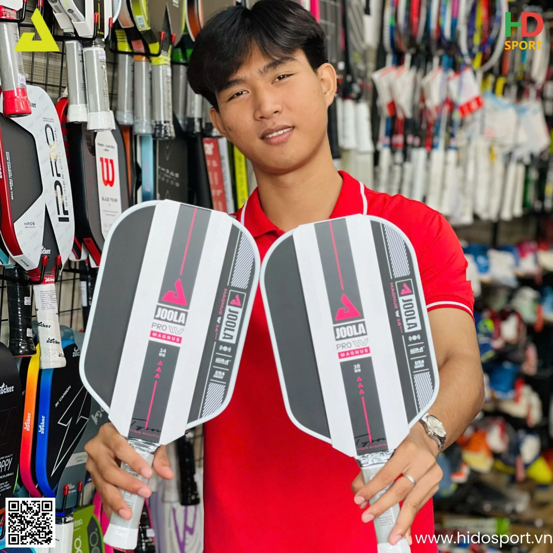 Vợt Pickleball Joola Tyson Mcguffin Magnus Pro Iv 14 16mm (223 232gr)   100% Chính Hãng   Joola Gen 4   Hình Thực Tế
