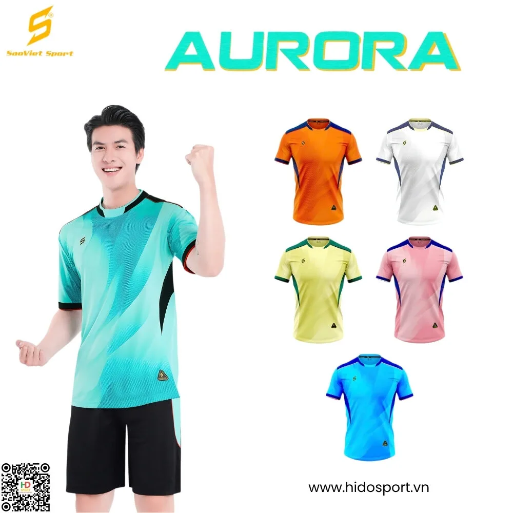 BST 6 MÀU - Quần Áo Bóng Đá Thiết Kế Chính Hãng SAO VIỆT AURORA 2025 - HIDO SPORT