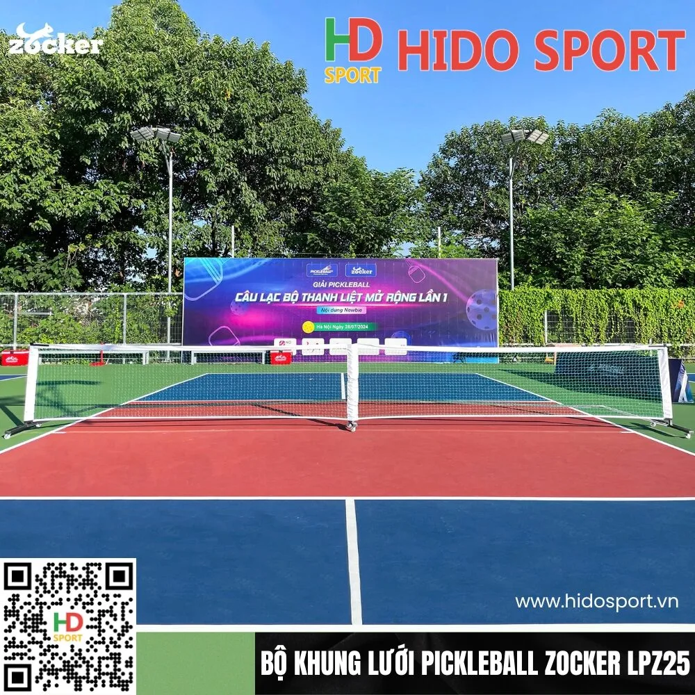 Bộ Khung Lưới Pickleball Cao Cấp Zocker LPZ25 Chính Hãng - HIDO SPORT