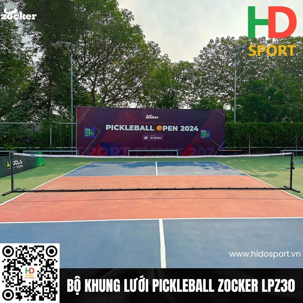 Bộ Khung Lưới Pickleball Cao Cấp Zocker LPZ30 Chính Hãng - HIDO SPORT