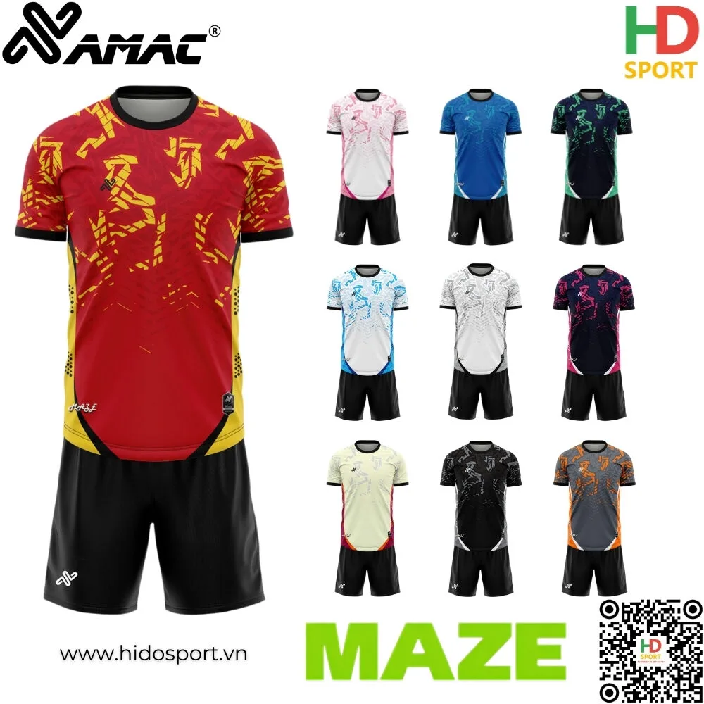 BST Quần Áo Bóng Đá Thiết Kế Chính Hãng Amac MAZE - 10 MÀU - 1