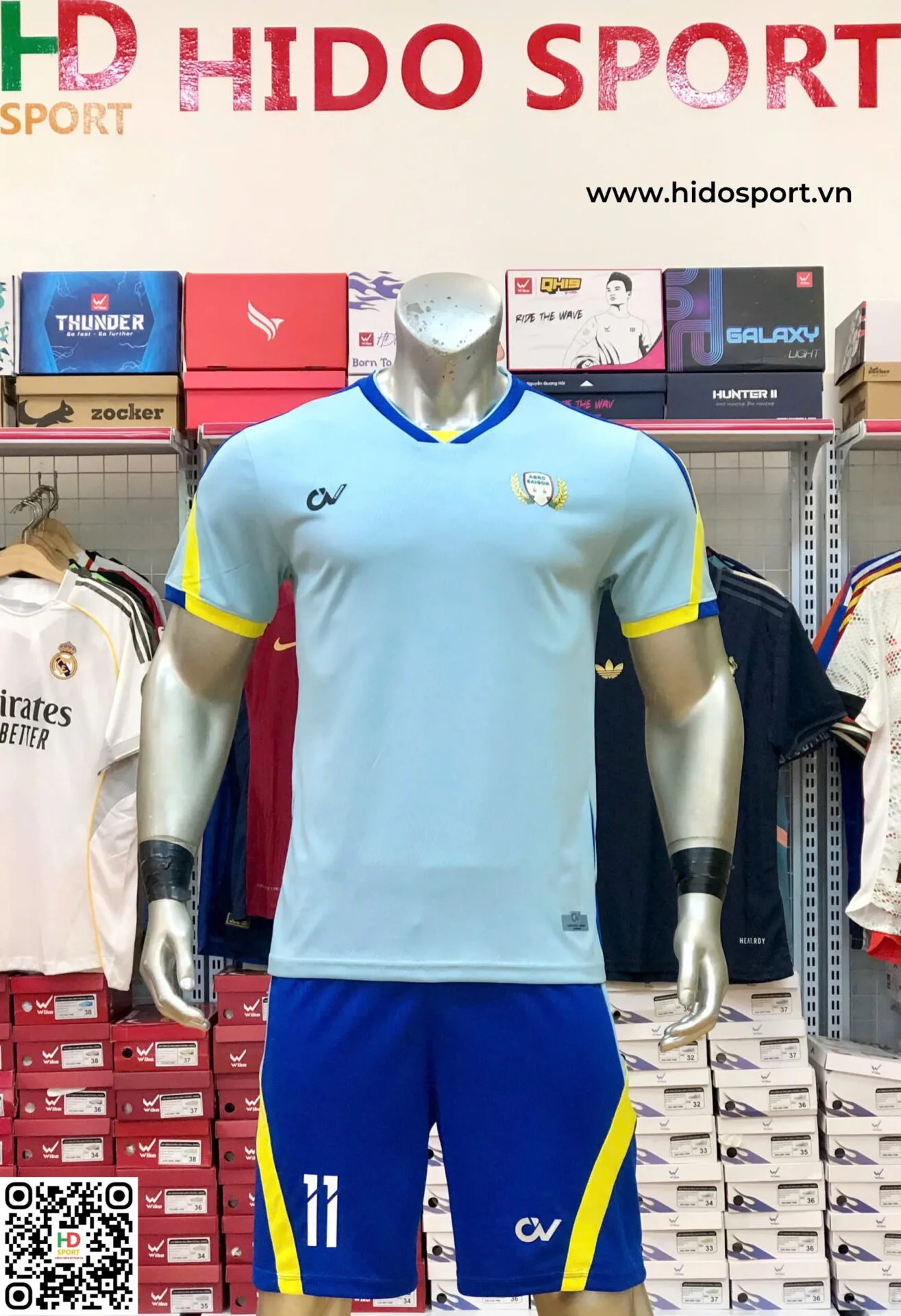 Đồng Phục Bóng Đá Agro Sai Gon 2025 đặt in theo yêu cầu - HIDO SPORT