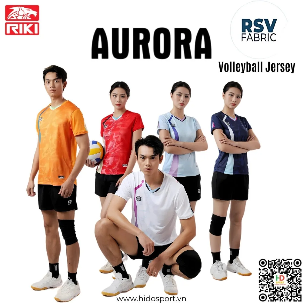 Quần Áo Bóng Chuyền Thiết Kế Chính Hãng RIKI AURORA - HIDO SPORT