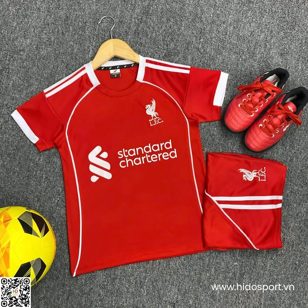 Quần áo bóng đá trẻ em Liverpool 2025-2026 - HIDO SPORT