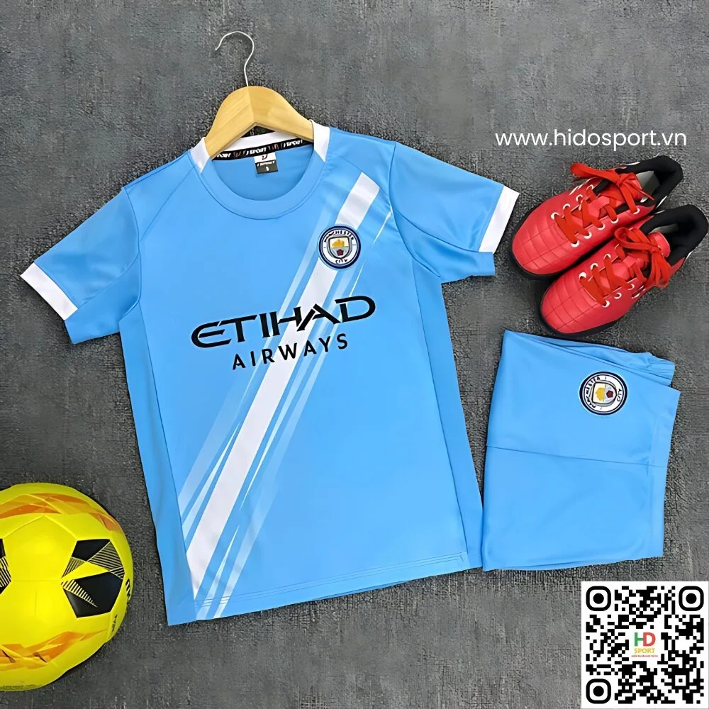 Quần Áo Bóng Đá Trẻ Em Manchester City 2025-2026 - HIDO SPORT