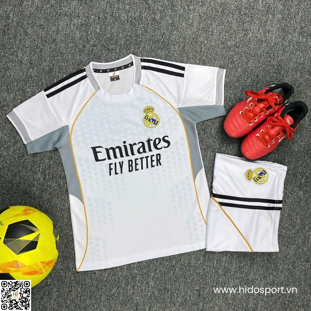 Quần Áo Bóng Đá Trẻ Em Real Madrid 2025-2026 - HIDO SPORT