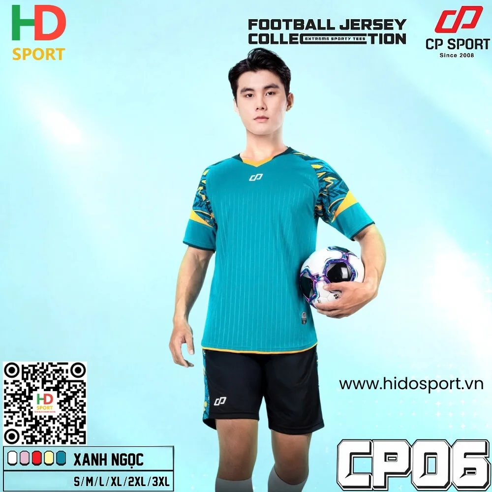 (TITLE)% Quần áo đá banh không logo CP06 - Blue