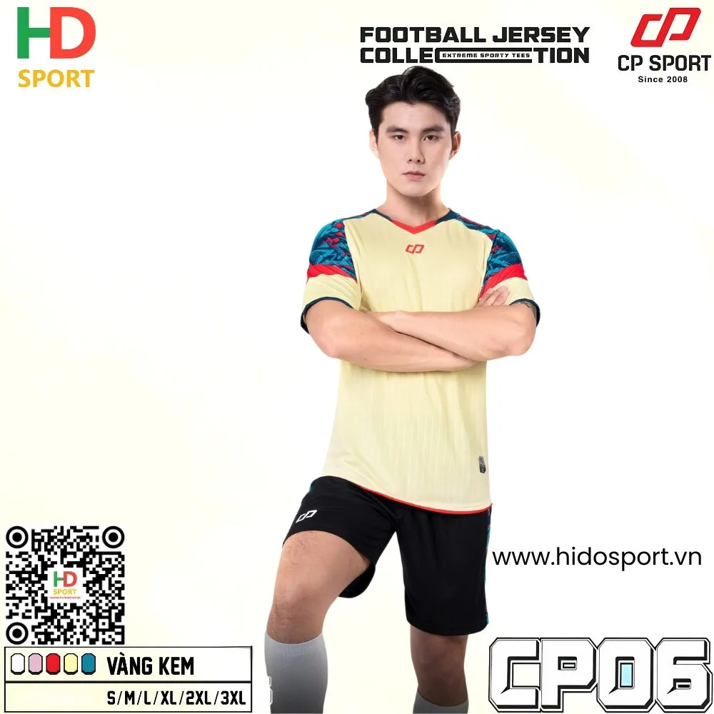 (TITLE)% Quần áo đá banh không logo CP06 - Vàng