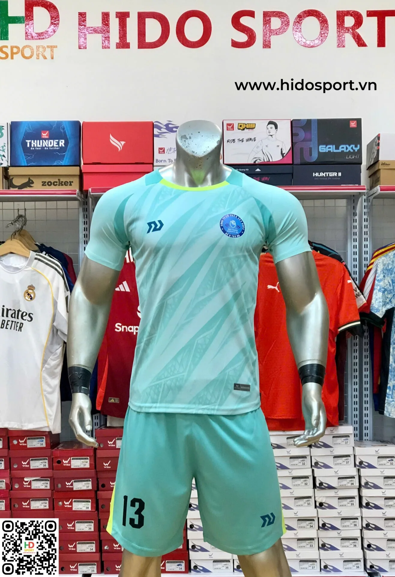 Trang Phục Bóng Đá Công Ty CP Cấp Nước Bến Thành 2025 đặt in theo yêu cầu - Hido Sport