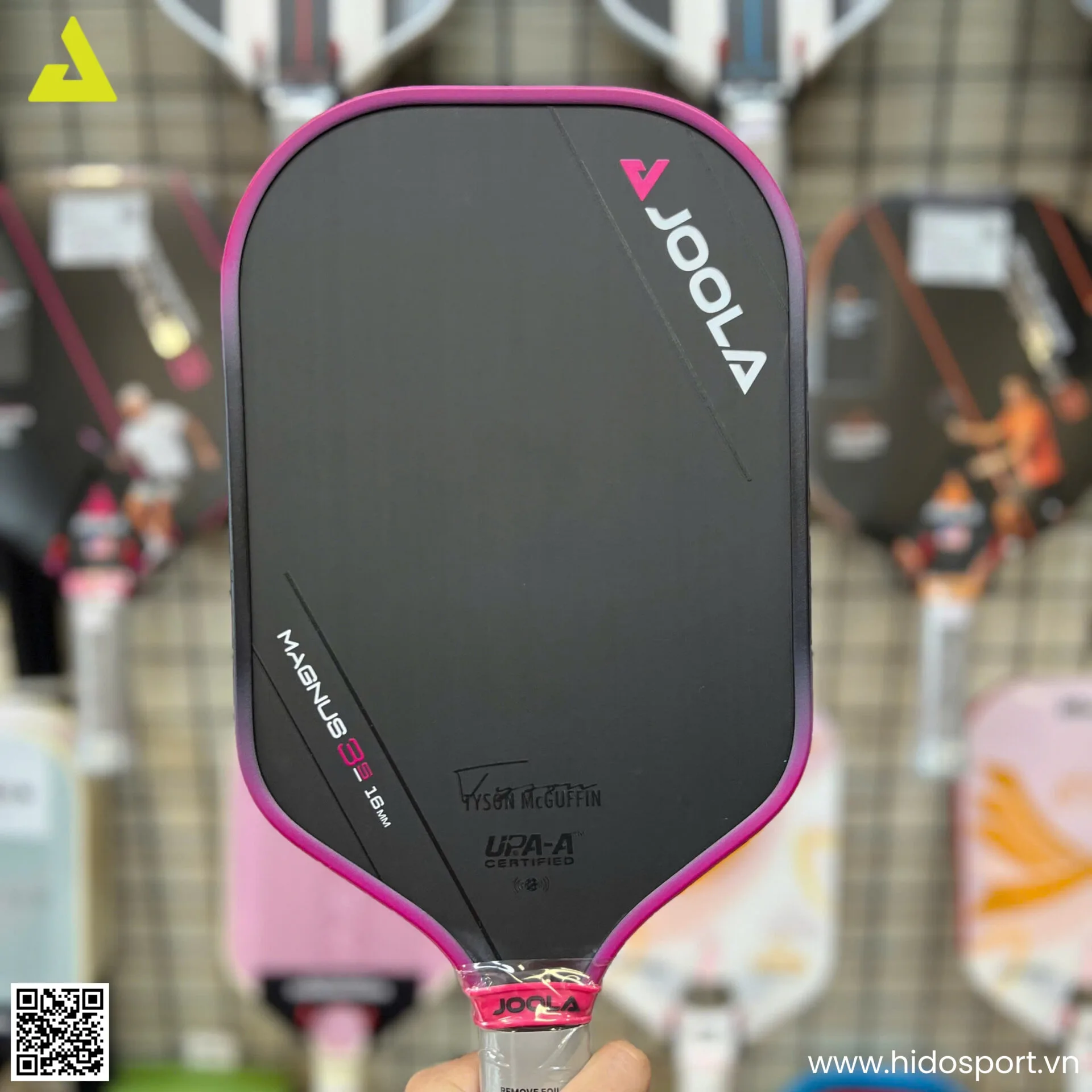 Vot Pickleball Chinh Hang Joola Tyson Mcguffin Magnus Gen 3s 2 Phien Ban 14mm 16mm Mau Hong Tim Hinh Anh Thuc Te Tai Hido Sport 002