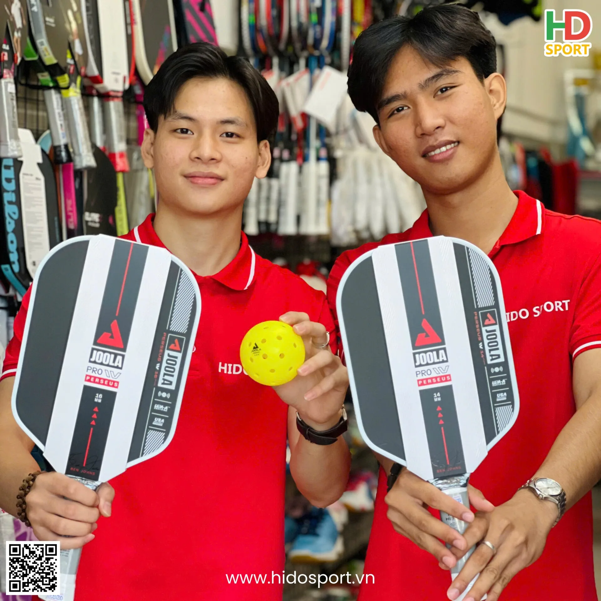 Vot Pickleball Joola Ben Johns Perseus Iv 14 16mm Duoc Chup Thuc Te Tai Hido Sport