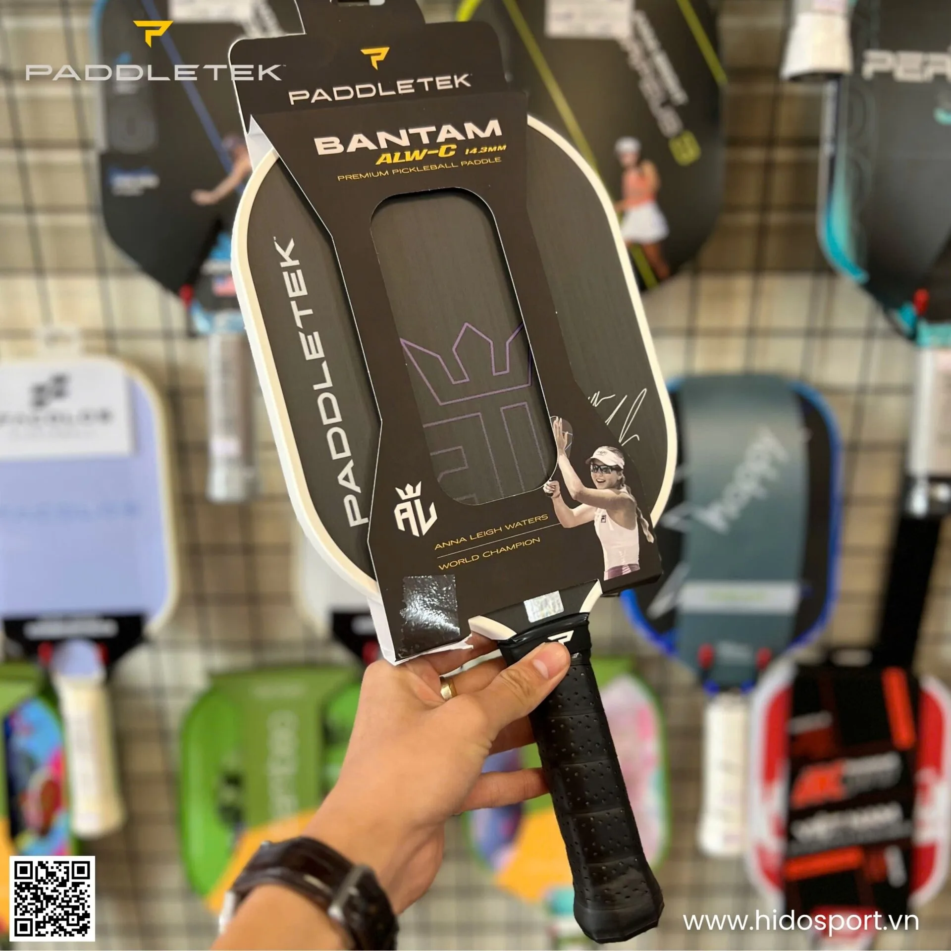 (TITLE)% Vot Pickleball Paddletek Bantam Alw C 14 3mm Carbon Raw Pt 700 Mau Tim Hinh Anh Thuc Te Tai Hido Sport 002