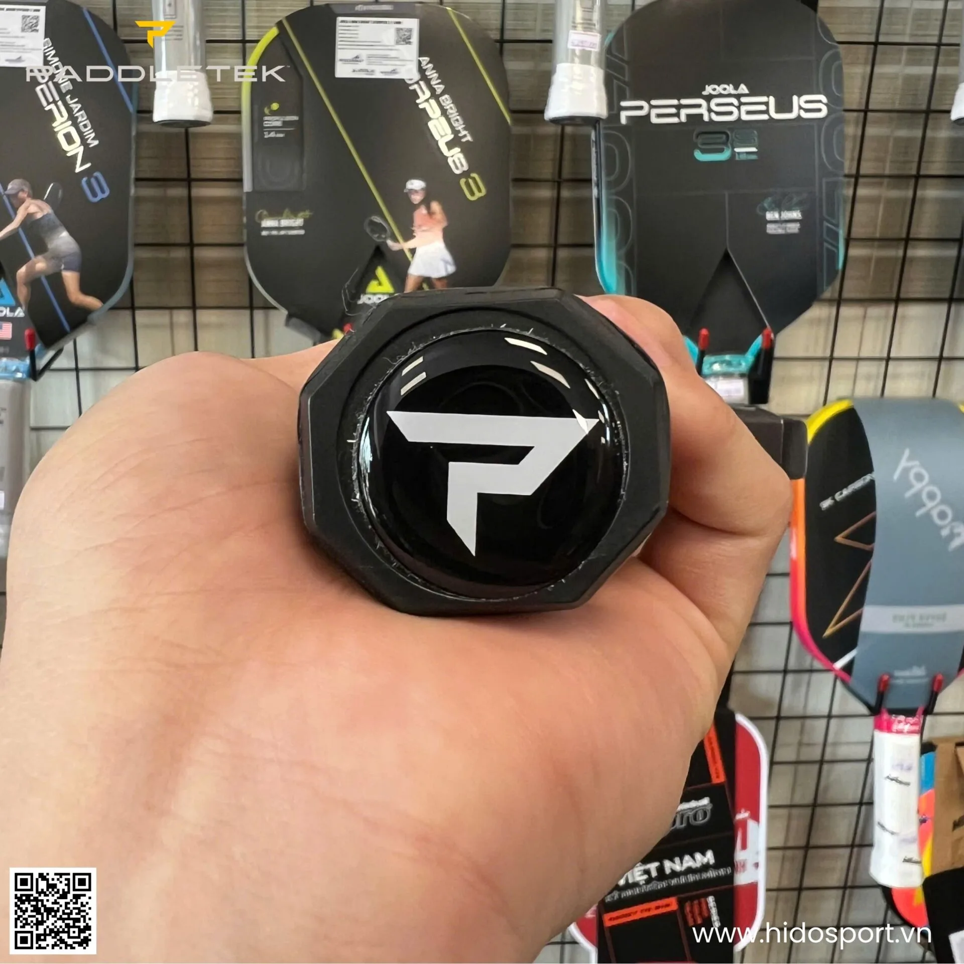 (TITLE)% Vot Pickleball Paddletek Bantam Alw C 14 3mm Carbon Raw Pt 700 Mau Xanh Duong Hinh Anh Thuc Te Tai Hido Sport 005