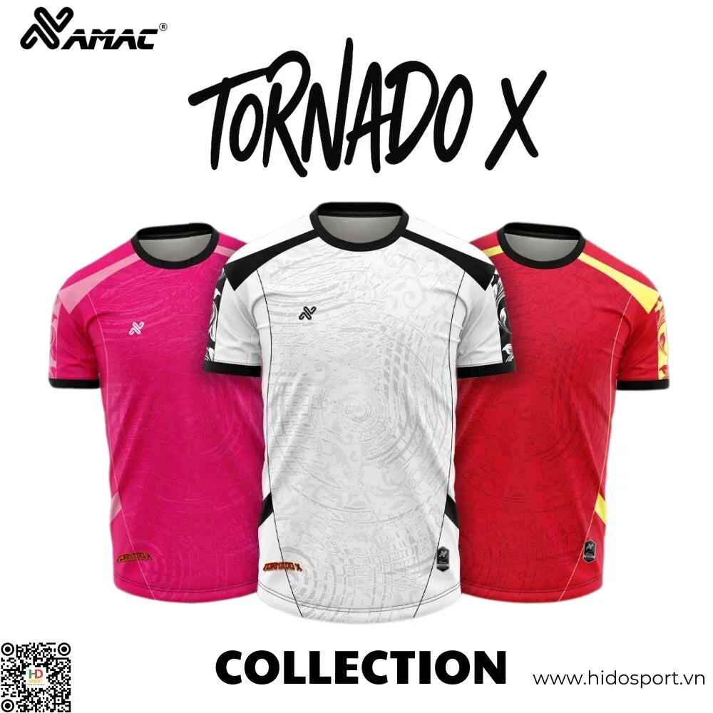 BST 8 MÀU - Quần Áo Bóng Đá Thiết Kế Chính Hãng Amac TORNADO X 2025 - HIDO SPORT