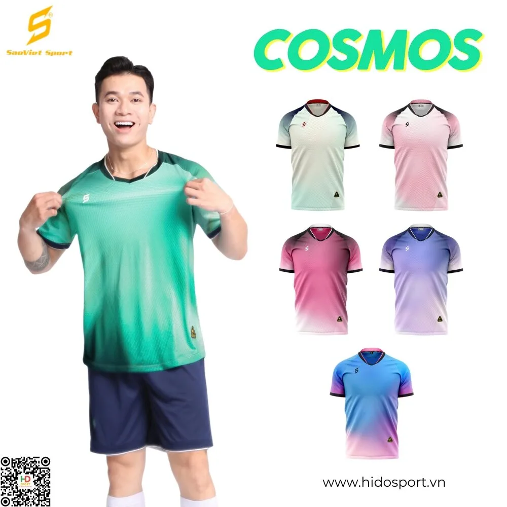 BST 6 MÀU - Quần Áo Bóng Đá Thiết Kế Chính Hãng SAO VIỆT COSMOS 2025 - HIDO SPORT