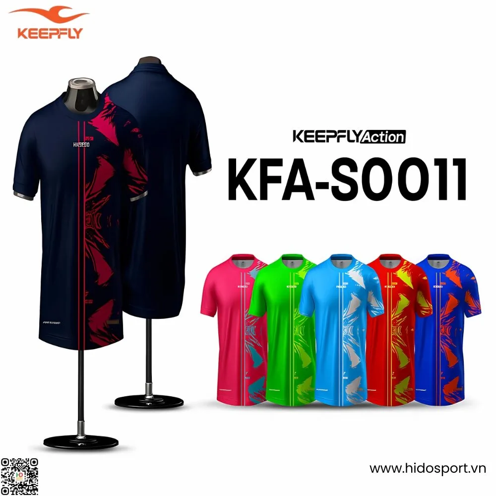 Áo Pickleball Thiết Kế Chính Hãng KFA-S0011 KEEPFLY Action 2025 - HIDO SPORT