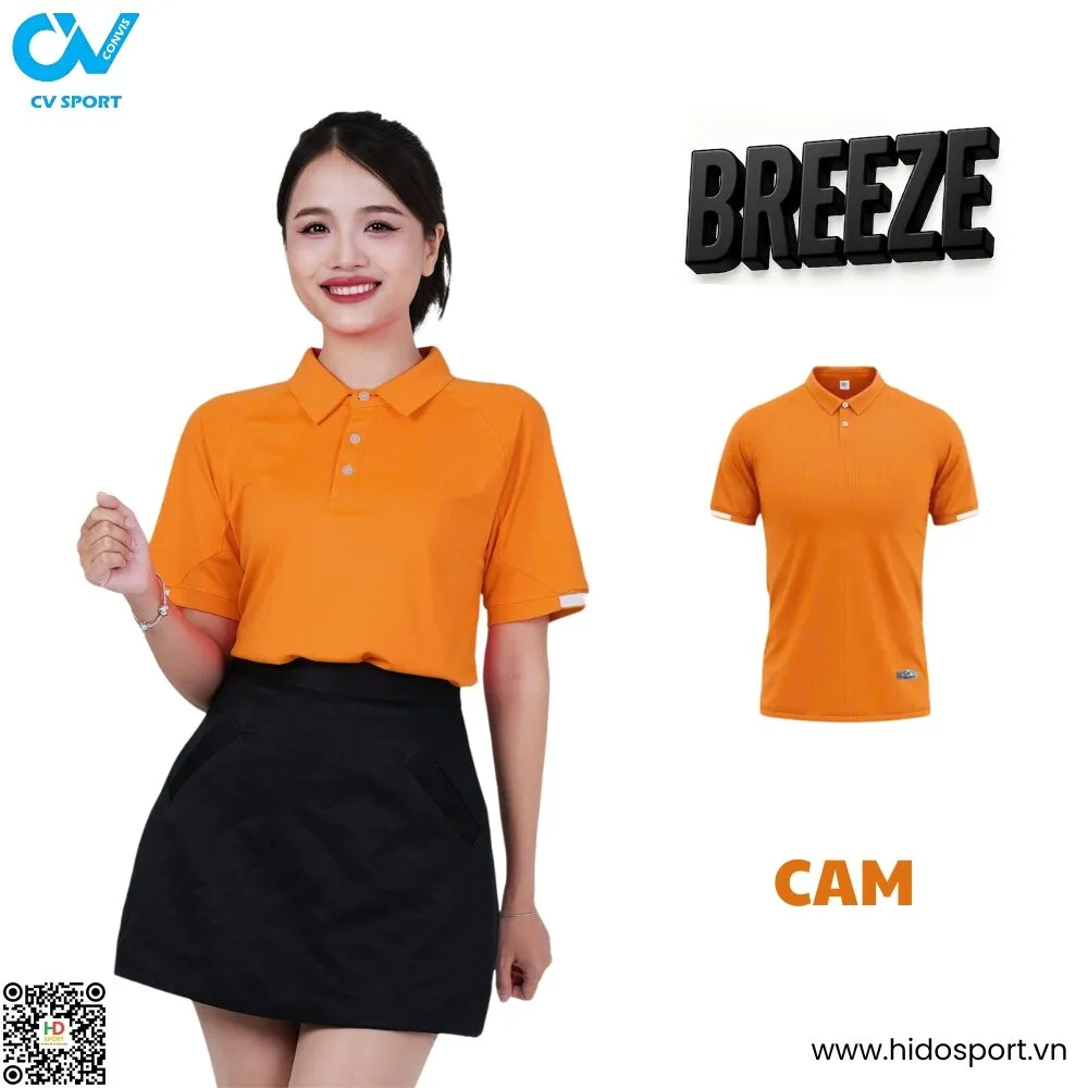 (TITLE)% Áo thun Polo CV Breeze - Cam