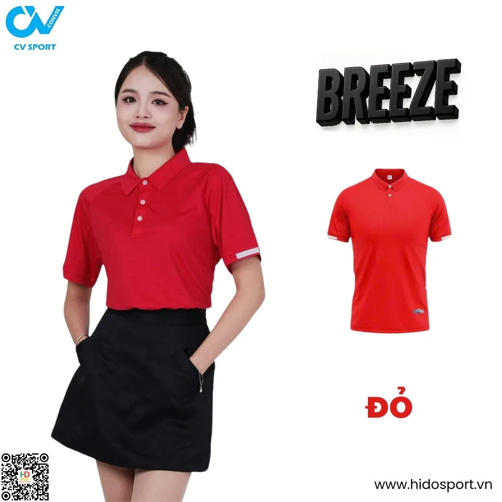 (TITLE)% Áo thun Polo CV Breeze - Đỏ