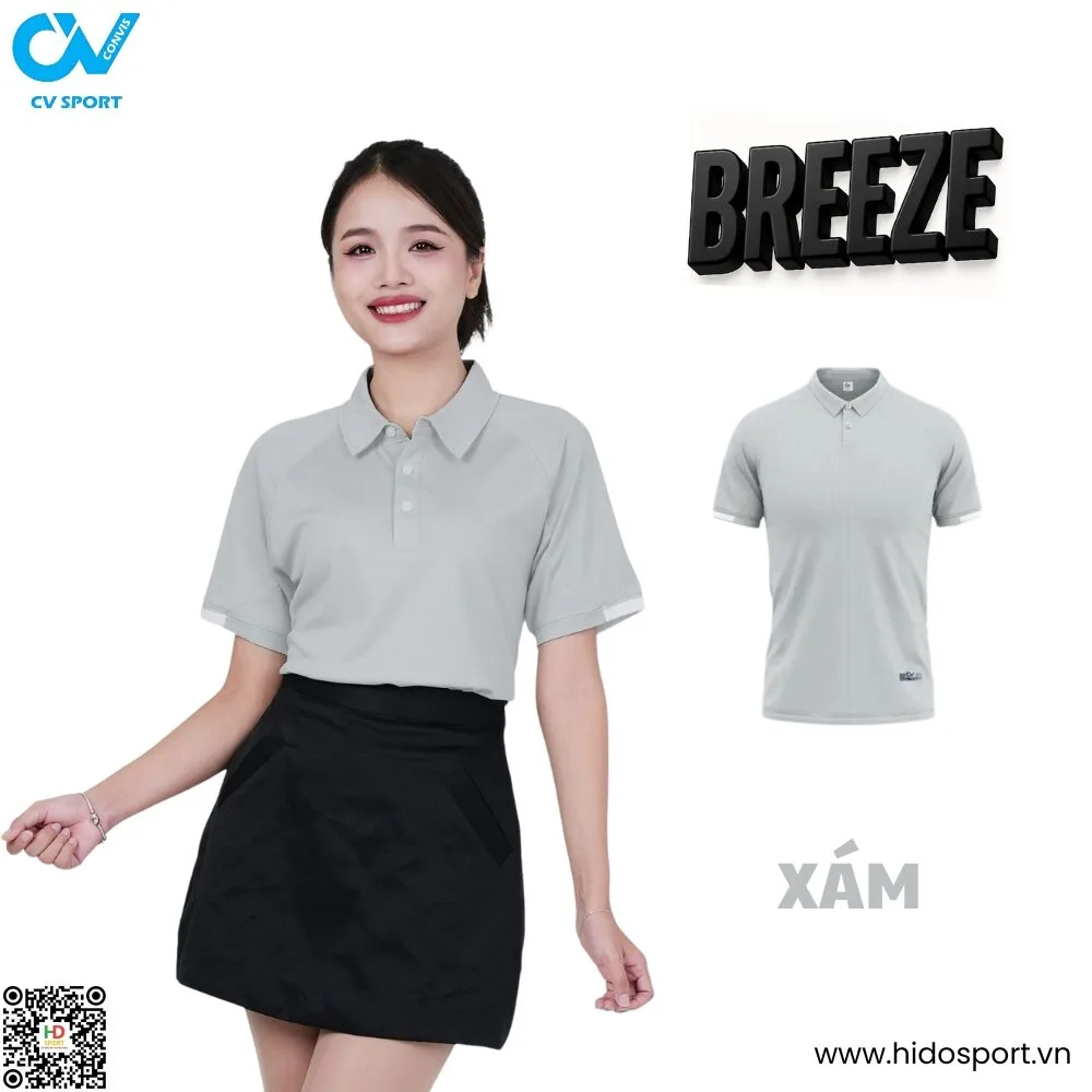 (TITLE)% Áo thun Polo CV Breeze - Xám
