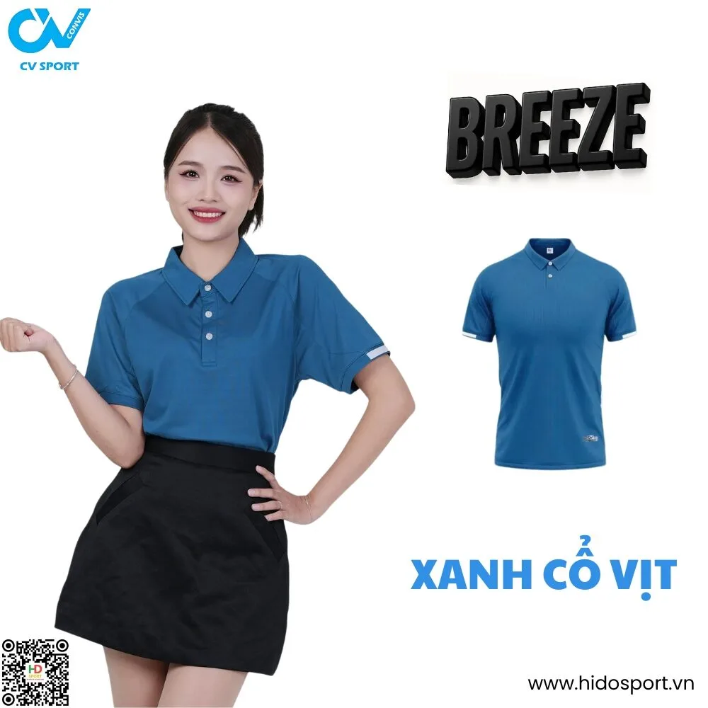 (TITLE)% Áo thun Polo CV Breeze - Xanh Cổ Vịt