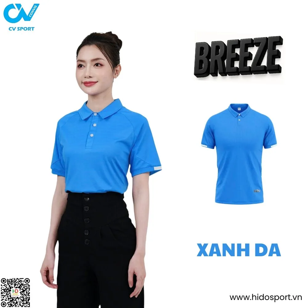 (TITLE)% Áo thun Polo CV Breeze - Xanh Da