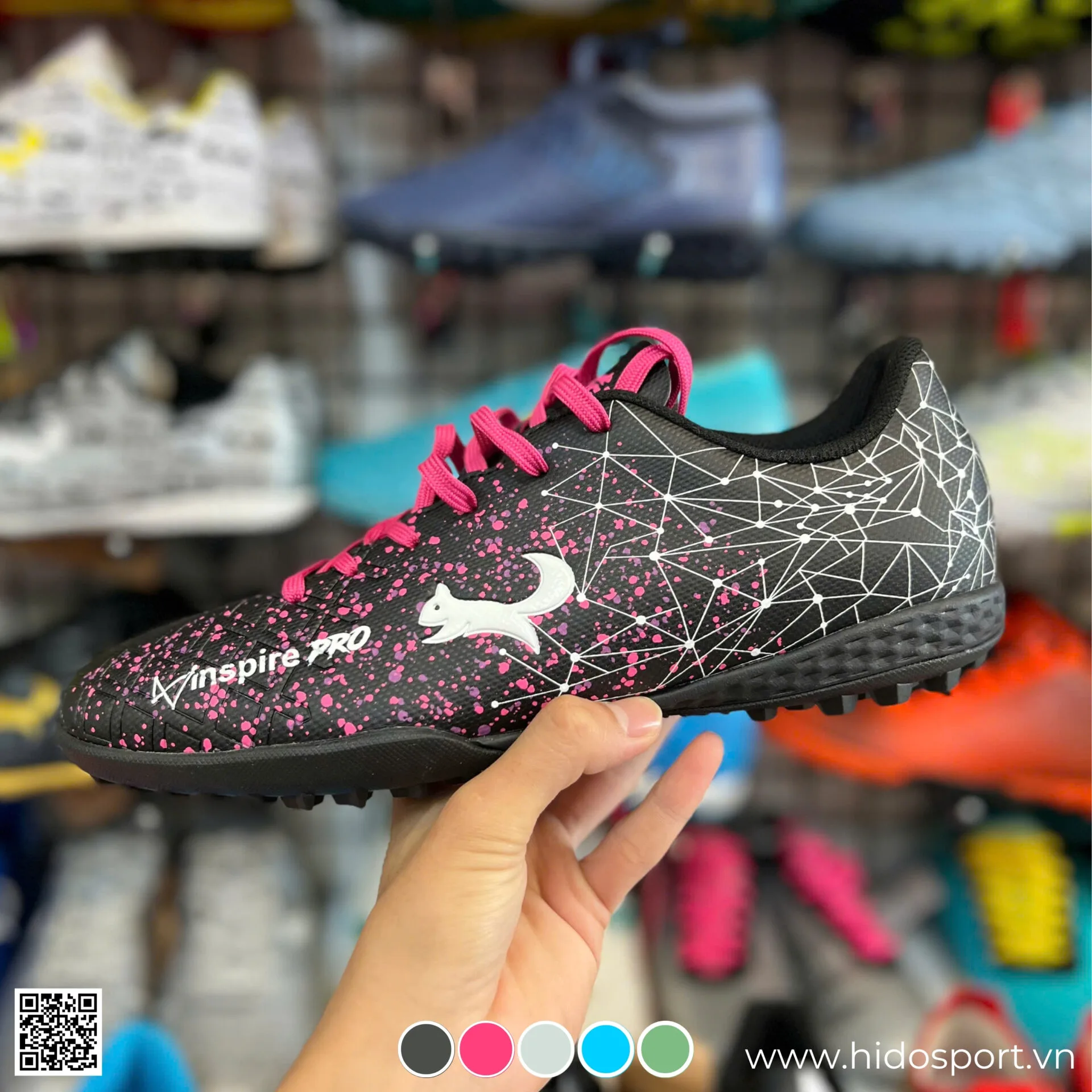 (TITLE)% Giay Bong Da Zocker Inspire Pro Tf San Co Nhan Tao Den Hinh Anh Thuc Te Tai Hido Sport 01