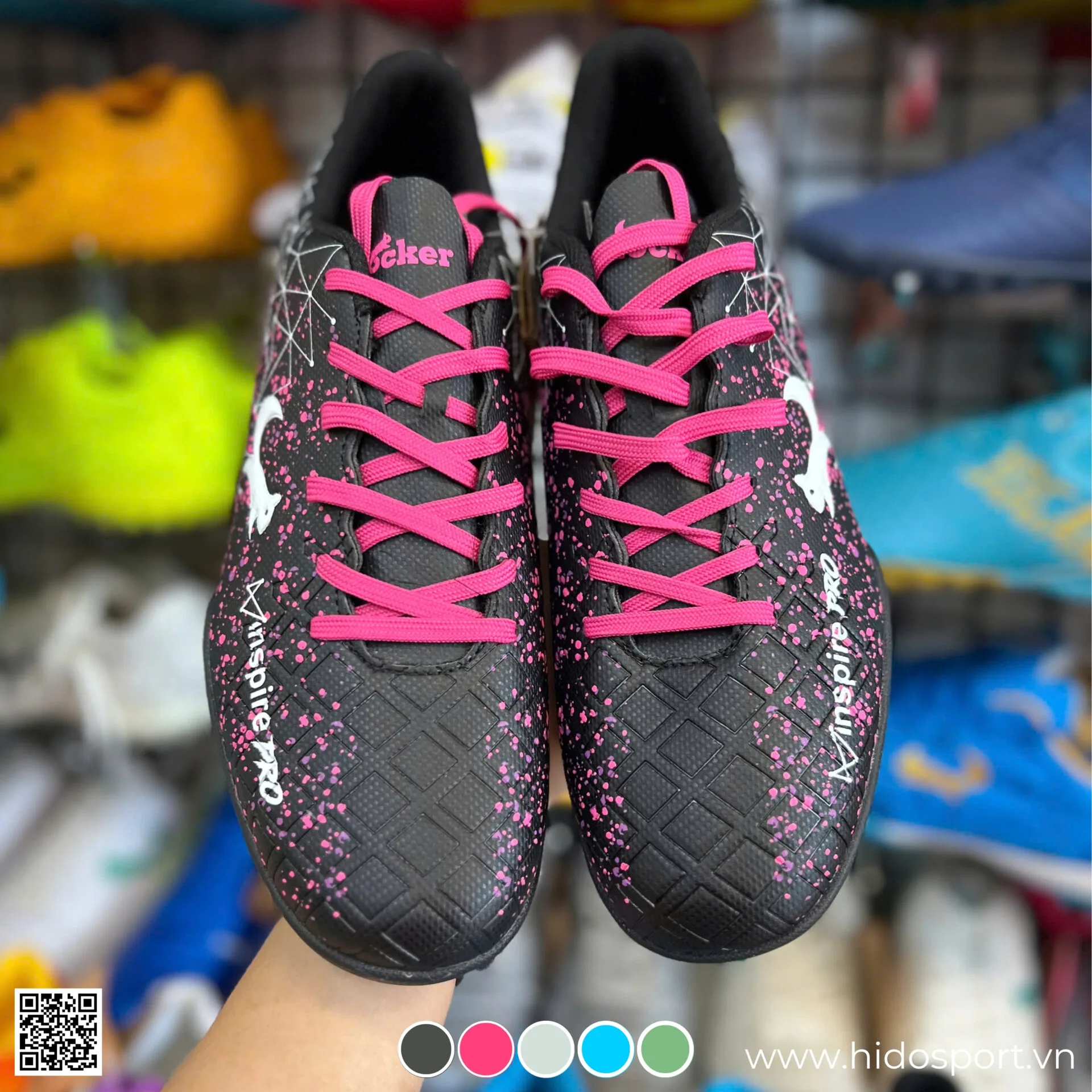 (TITLE)% Giay Bong Da Zocker Inspire Pro Tf San Co Nhan Tao Den Hinh Anh Thuc Te Tai Hido Sport 03