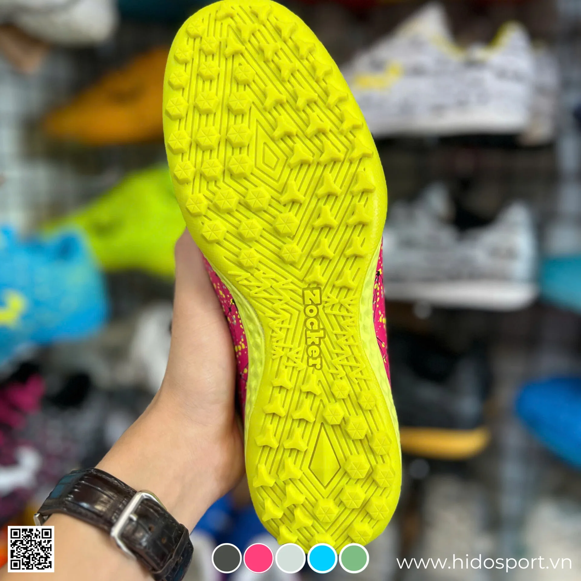 (TITLE)% Giay Bong Da Zocker Inspire Pro Tf San Co Nhan Tao Hong Hinh Anh Thuc Te Tai Hido Sport 02