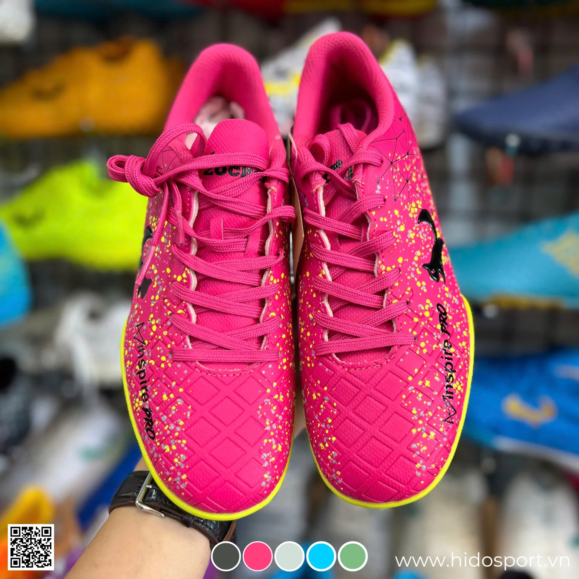 (TITLE)% Giay Bong Da Zocker Inspire Pro Tf San Co Nhan Tao Hong Hinh Anh Thuc Te Tai Hido Sport 03