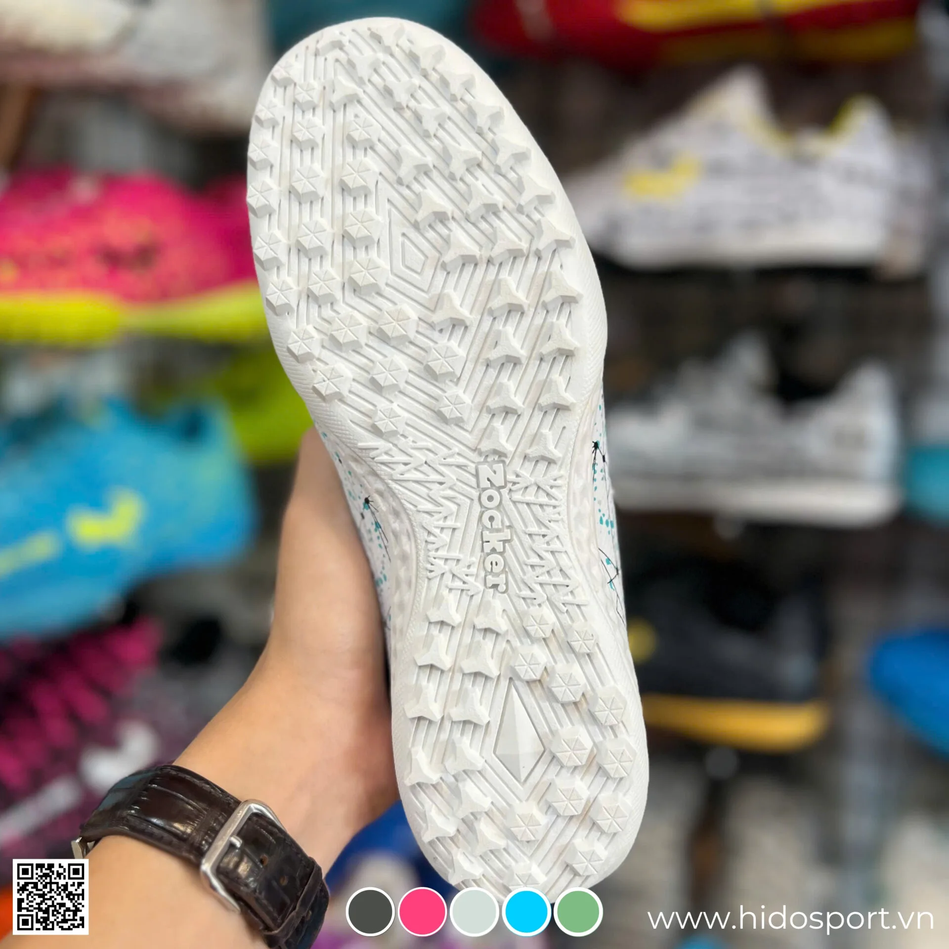 (TITLE)% Giay Bong Da Zocker Inspire Pro Tf San Co Nhan Tao Trang Hinh Anh Thuc Te Tai Hido Sport 02