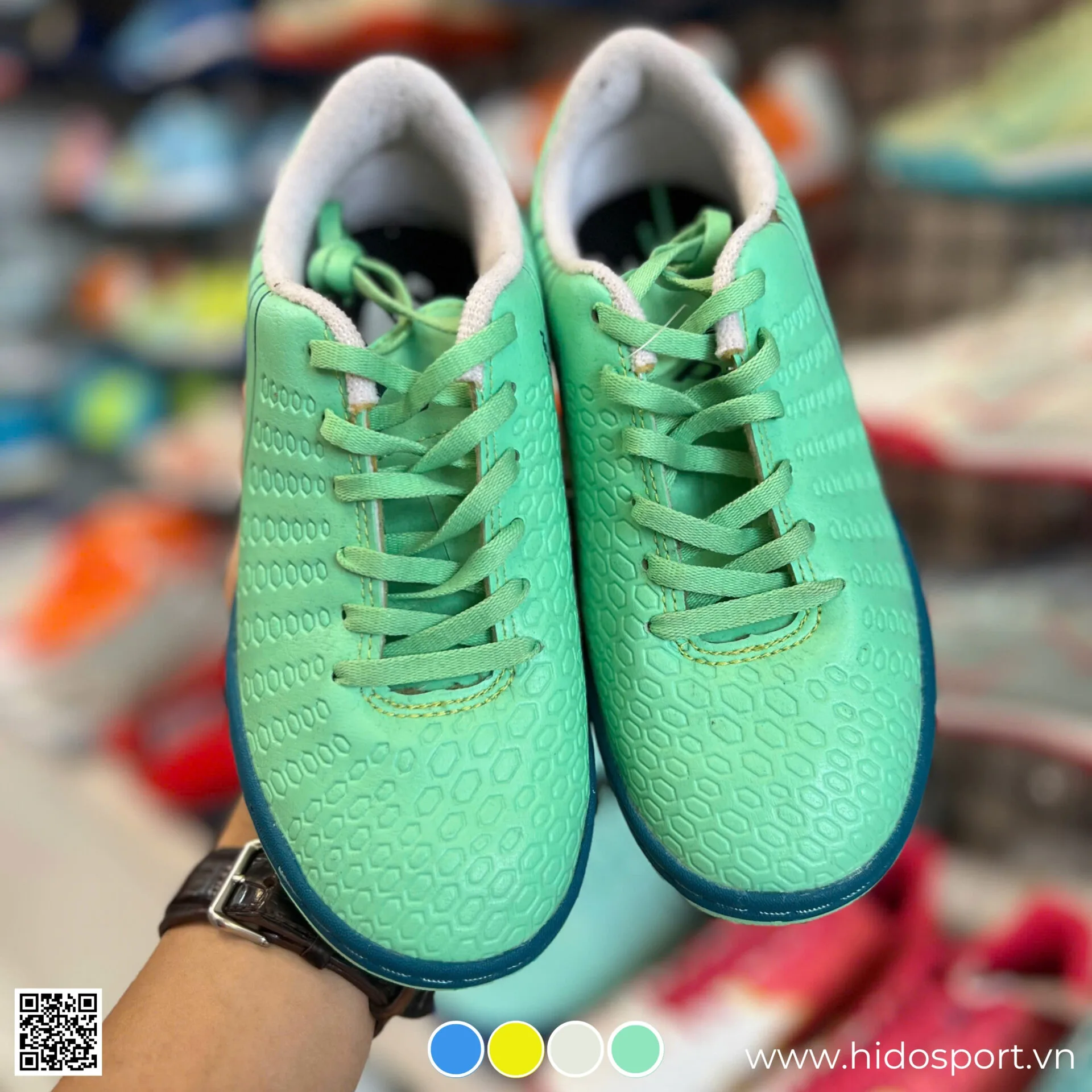 (TITLE)% Giay Da Banh Tre Em Pan Balancer Touch X 2024 Xanh Luc Bao Hinh Anh Thuc Te Tai Hido Sport 03