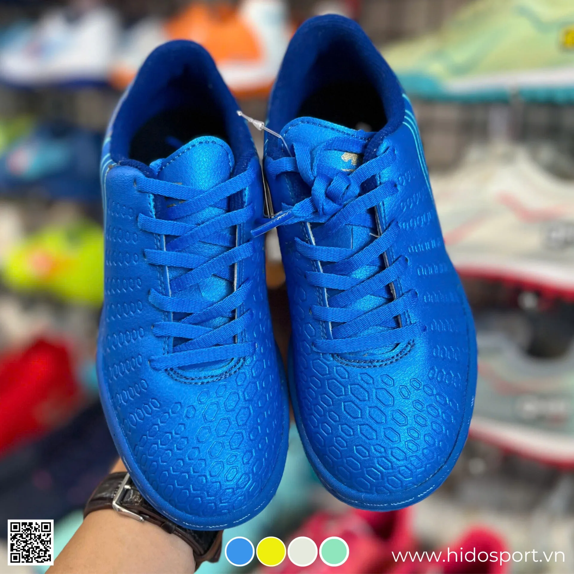 (TITLE)% Giay Da Banh Tre Em Pan Balancer Touch X 2024 Xanh Navy Hinh Anh Thuc Te Tai Hido Sport 03