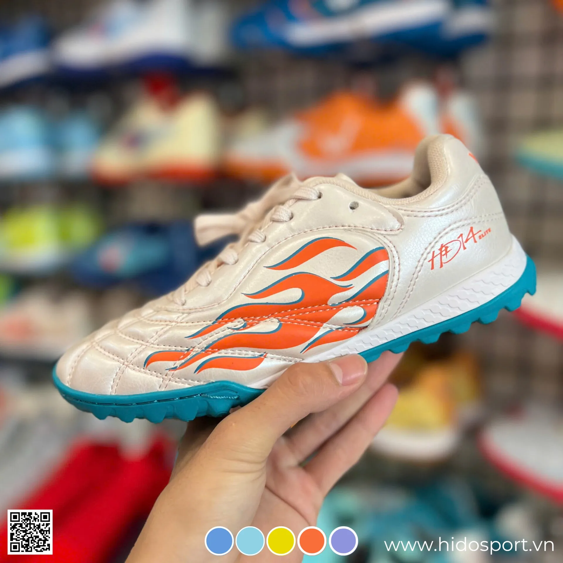 Giay Da Bong Wika Hd14 Elite San Co Nhan Tao Kem Hinh Anh Thuc Te Tai Hido Sport 01