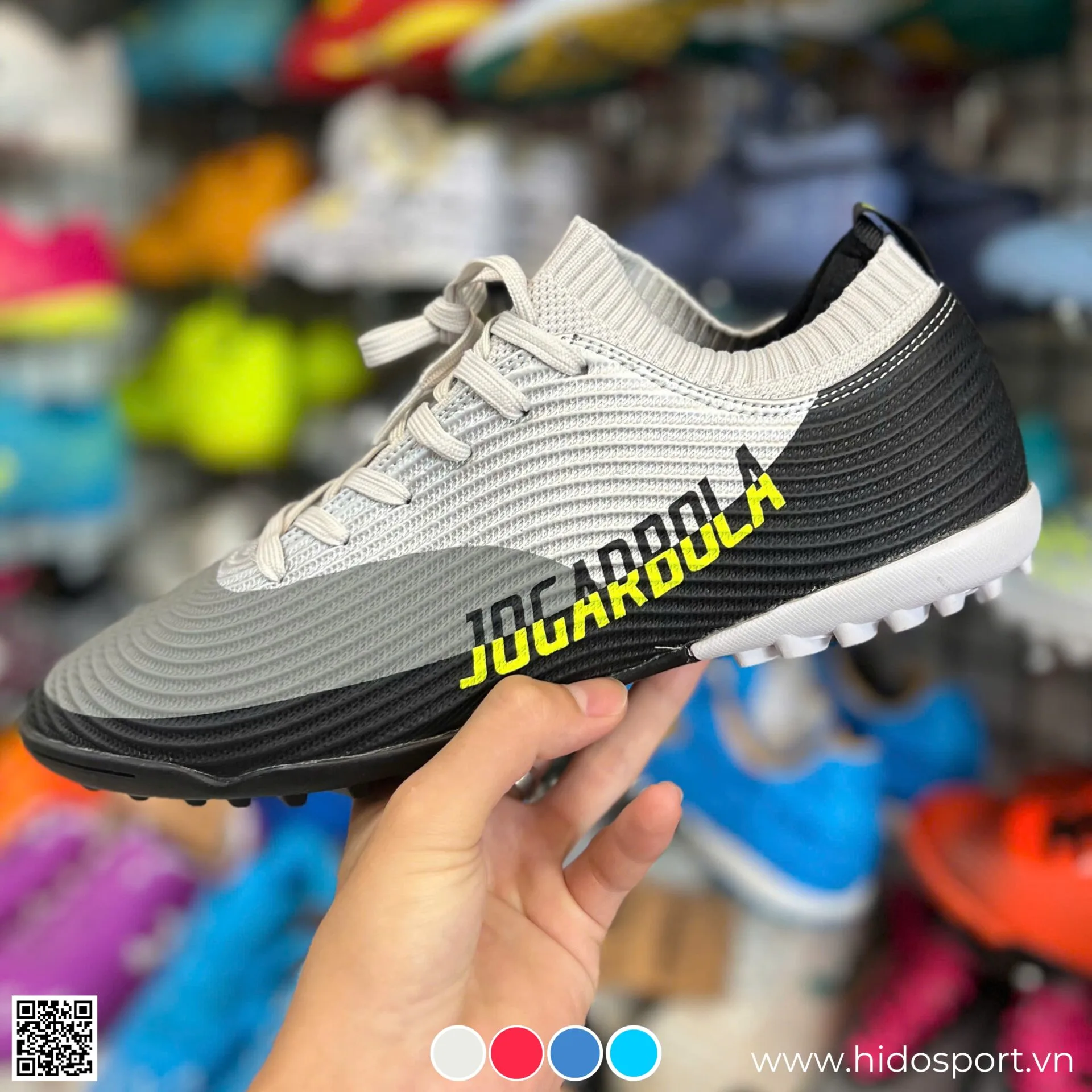 Giay Jgbl Koha 2103 De Dinh Tf 4 Mau Xam Nhat Hinh Anh Thuc Te Tai Hido Sport 01