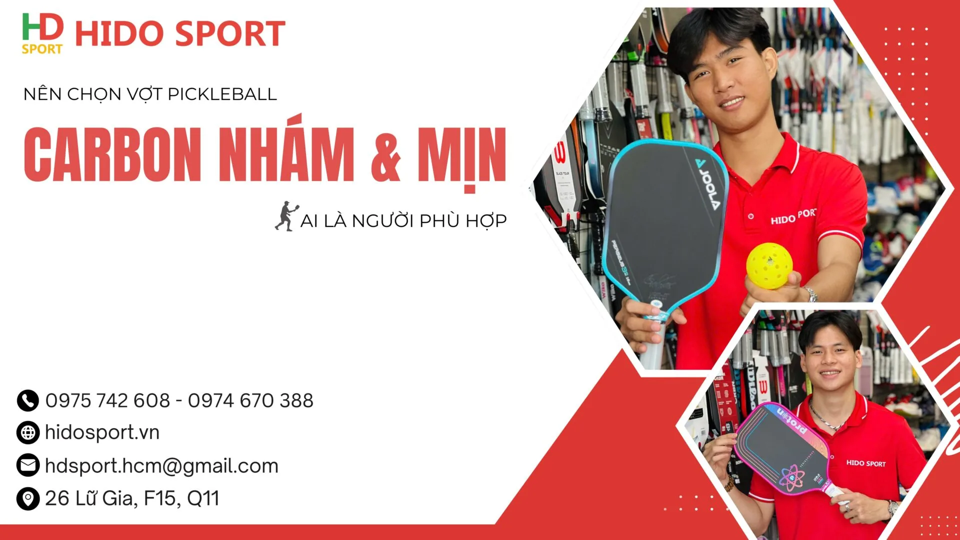 Nen Chon Vot Pickleball Mat Vot Carbon Nham Hay Carbon Min Ai La Nguoi Phu Hop